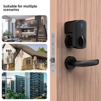 Tongtong pour Bluetooth Smart Lock japonais mécanique serrure de porte électronique ouverte caractéristique porte en bois Compatible nuage en alliage de Zinc