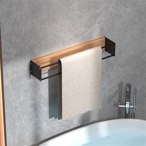 Moderno Toallero de Pared Dorado de Hierro para Baño de Hotel, Tamaño Grande - Product Image 4