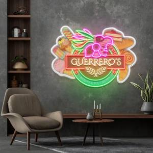 Letrero de Neón LED Personalizado, Impermeable, de Silicona, Impreso con UV, Luz Decorativa con Diseño de Caramelo - Product Image 1