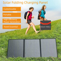 Pack solaire pliable en silicium monocristallin avec panneaux légers et flexibles pour la recharge portable des téléphones en camping