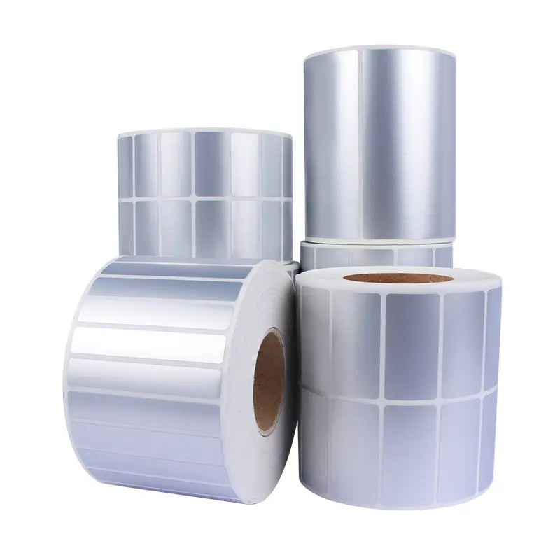 3M 7818 etichette fustellate in poliestere argento opaco adesivo permanente 1000 etichette per rotolo 70x30mm 25 mm core