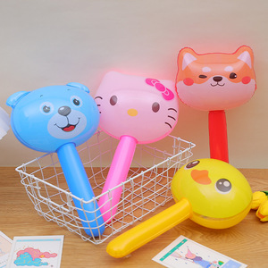 Martillo inflable con cabeza de animal de dibujos animados, palo largo con campana, juguete para niños, regalo para guardería, puesto de comida callejero - Product Image 1