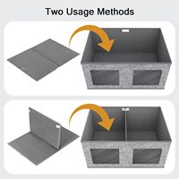 Boîtes de rangement modernes pliables en tissu, grandes, empilables, avec couvercles, organisateurs de placard, paniers cubes durables