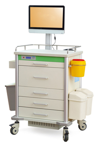 MT MEDICAL Grande Promotion Chariot Médical d'Urgence Grande Capacité avec Rangement Rabattable pour Scénarios <span class=keywords><strong>de</strong></span> Sauvetage Hospitalier et Utilisation en Clinique - Product Image 4