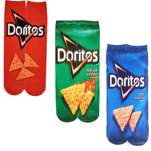 Calcetines Unisex con Estampado Sublimado en 3D, Diseño de Tubo de Comida Inflada (Skittles, Cheetos, Papas Fritas), Estilo Hip Hop, Medias Largas, 2026 - Product Image 1