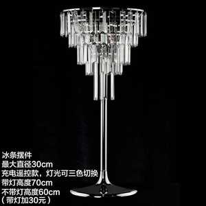 Décoration de mariage et de Noël, ornements en cristal sur pied, arrangement de scène, style vintage européen - Product Image 3