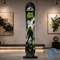 Snowboard Eco Twin Direction à faible consommation d'énergie pour les skieurs adultes tout-terrain avec noyau en bois de peuplier et renfort en fibre de carbone