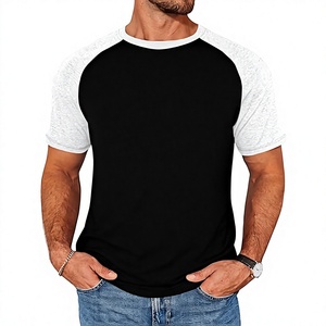 Men's <b>Olive</b> <b>Green</b> Raglan Sleeve <b>T</b>-<b>Shirt</b> Oversized Fit 100% Cotton Casual O-Neck Solid Color Jersey Breathable Front Logo - Product Image 1
