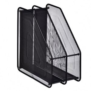 Metal Mesh 2 Tiers Magazine <b>Holder</b> <b>Document</b> File Organizer for Office School Supplies Cute Desk Organizer Hot Desk Organizer - Product Image 1