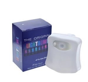 Slimme Pir Bewegingssensor Toiletbril Nachtlampje 8 Kleuren Waterdichte Achtergrondverlichting Voor Toiletpot Led Luminaria Lamp Wc Wc Licht - Product Image 1