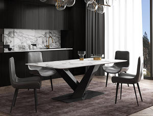 Mesa de Comedor de mármol para el hogar, juego de Mesa para el hogar - Product Image 3