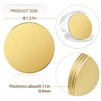 Pièces de monnaie vierges de 40 mm en fer massif, plaqué or, argent, cuivre, pour gravure laser de logo, idéales pour cadeaux souvenirs - Vente en gros