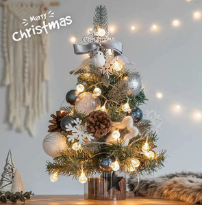 DAMAI - Mariposas Navideñas al por Mayor para Decoración de Mini Árboles de Navidad con Base de Madera Maciza para Adornos de Decoración del Hogar - Product Image 2