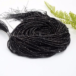 Perline di Spinello Nero Naturale da 2mm, 3mm, 4mm, Gemme Sfaccettate Sciolte per Creazione di Gioielli - Product Image 5