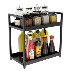<span class=keywords><strong>2</strong></span> Tier Multifuncional Kitchen Sink Organizer Prateleira De Armazenamento para Home Kitchen Sink Rack e Organização De Armazenamento Do Armário Do Banheiro - Product Image 4
