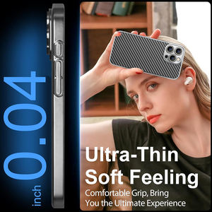 หรูหราคาร์บอนไฟเบอร์ TPU + PC สำหรับ iPhone15 14 13 12 11ป้องกันเลนส์โลหะฝาครอบโทรศัพท์มือถือสำหรับ iPhone 15 <span class=keywords><strong>PRO</strong></span> MAX - Product Image 3