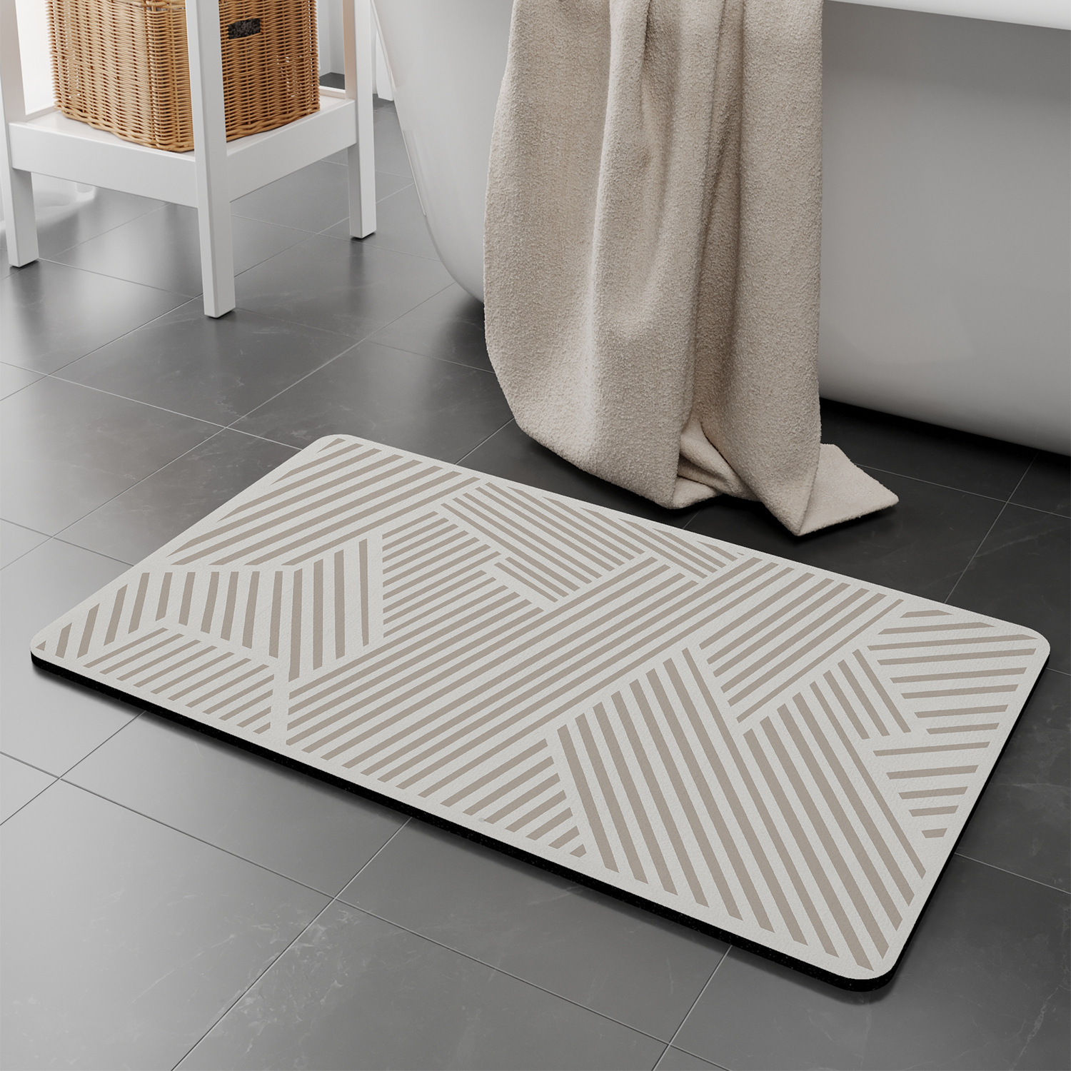 Améliorez votre tapis de bain en terre de diatomées - à partir de neige