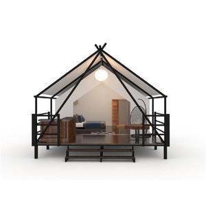 4x6m Luxe Vierkante Safaritent Buiten <span class=keywords><strong>Camping</strong></span> Evenement Decoratie voor Hotels en Campingplaatsen Vierkante Folk Tent - Product Image 5