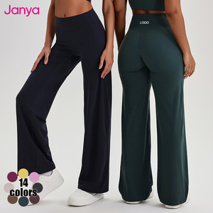 Leggings de yoga évasés taille haute Janya pour <span class=keywords><strong>femme</strong></span>, effet seconde peau ultra doux, contrôle du ventre, effet allongeant les jambes, anti-transparence lors des squats, sculpte les courbes - Product Image 1