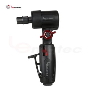 Meuleuse pneumatique à tête flexible Lematec, embout de serrage 1/4'', 20000 tr/min, échappement latéral, pour meulage et polissage du métal et du bois - Product Image 1