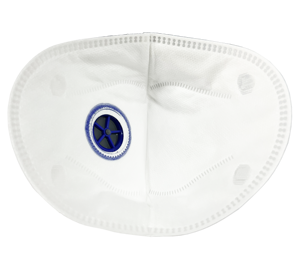 Masque respiratoire jetable FFP2NR, tissu non tissé 3 couches avec pince nasale métallique, protection anti-poussière pour la prévention des épidémies - Product Image 4
