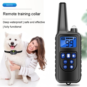 Smettila di abbaiare prodotti per animali domestici collare da addestramento Anti-abbaiare cane addestratore 800m telecomando Stop collare addestramento cane imbonitore - Product Image 4