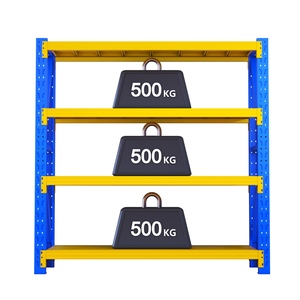 Étagère de stockage industrielle en acier, multi-niveaux, réglable, capacité de charge de 500 kg - Product Image 1