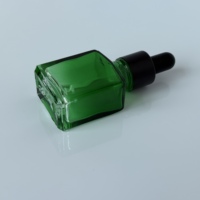 Flacon compte-gouttes rectangulaire en verre coloré de 30 ml et 40 ml, design personnalisé, pour huiles essentielles, flacons en verre pour désodorisant de voiture