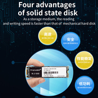 الجملة M.2 M2 SSD 1 تيرا بايت 2 تيرا بايت NGFF 2280 SSD الداخلية محرك الحالة الصلبة SATA 6 جيجابايت/ثانية SSD 128GB 256GB 512GB