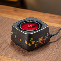 600W chauffage électrique poêle cuisinière chaude plaque intelligente théière chaude chauffage four chaudière à eau multicuiseur poêle à thé en bois 220V