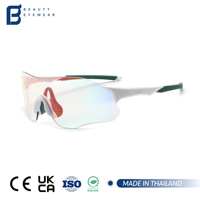 Lunettes de soleil de sport de qualité supérieure, résistantes, pour l'extérieur, avec verres en TR90 PC, anti-UV, coupe-vent, pour la conduite, la course à pied, le cyclisme, logo personnalisé