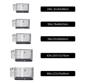Wholesale Factory Foldable Collapsible Metal <strong>Stacked</strong> Luxury Modern Large Breed Dog <strong>Cage</strong> Steel <strong>Wire</strong> Pet Crate Portable - Product Image 2