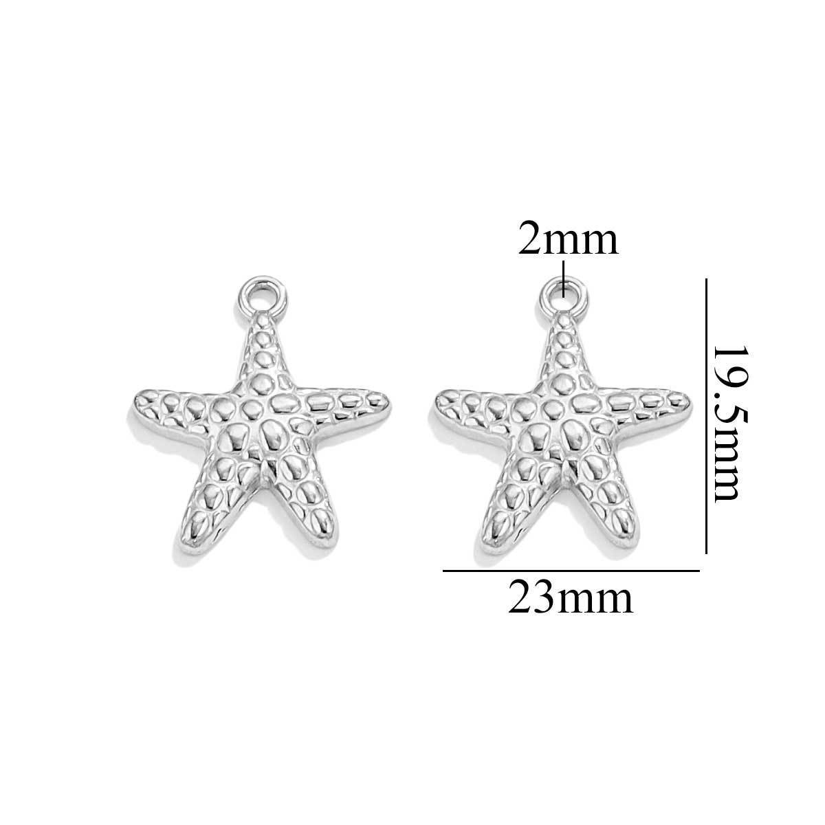 Estrella de mar color acero-520[1.7g]