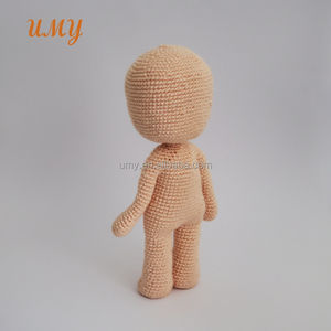 Bambole fatte a mano Amigurumi Crochet nozioni di base del corpo No Face Full Body Doll basi per bambole senza volto - Product Image 6