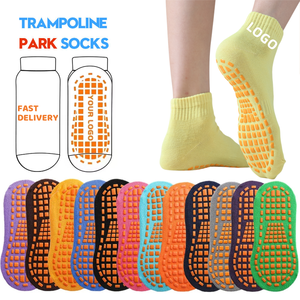 Tùy chỉnh chống trượt không trượt không trượt Trampoline Grip trẻ em mắt cá chân thể thao Yoga Vớ thể thao vớ Trampoline vớ - Product Image 1