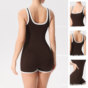 Combinaisons de sport à porter à l'extérieur Emballage du ventre Grande taille Exerciseurs Marron Course récréative Combinaisons Oem personnalisées - Product Image 6
