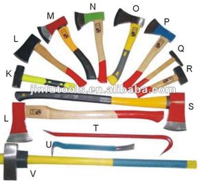 <span class=keywords><strong>Hache</strong></span> de bûcheron Jinfu avec manche en fibre de verre/bois 1045 # Acier, longueur totale 50 cm - Product Image 4