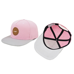 Tappo a punta piatta in cotone <span class=keywords><strong>rosa</strong></span> con 100% a scatto in plastica regolabile con Logo a buon mercato - Product Image 6