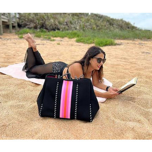 定制品牌便携式氯丁橡胶运动包，适合旅行工作海滩的女性运动手提包 - Product Image 6