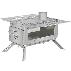 موقد محمول من الفولاذ المقاوم للصدأ قابل للطي للتخييم في الهواء الطلق عبر الحدود حصري للحطب والشاي والغلي والتدفئة في المطبخ - Product Image 5