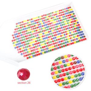 Perles de <span class=keywords><strong>broderie</strong></span> en mosaïque acrylique rondes R-01 <span class=keywords><strong>DMC</strong></span> 447 couleurs 2,8 mm pour peinture <span class=keywords><strong>diamant</strong></span> - Product Image 3