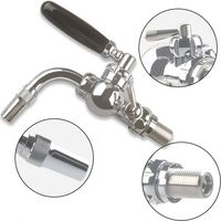 PERA TJ020A Robinet de distribution de bière artisanale en acier inoxydable à débit réglable