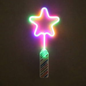Varita de Unicornio LED de 10" y 17" para Niños, Luces de Neón Intermitentes Coloridas para Cumpleaños, <span class=keywords><strong>Navidad</strong></span>, Halloween y Fiestas - Product Image 3