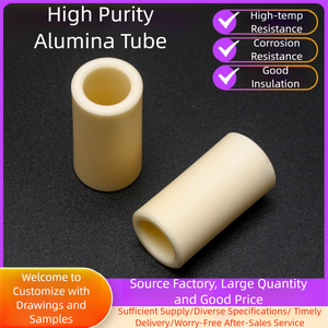 Accessoires isolants électroniques de matériel de céramique de tube en céramique d'alumine de haute pureté - Product Image 5