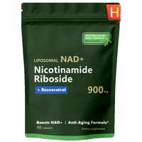 Complément de Beauté Anti-Âge NAD Nicotinamide Quercétine Resvératrol en Capsules pour Adultes - Antioxydant Soutien Perte de Poids 80 Capsules (Durée de Conservation 24 Mois)