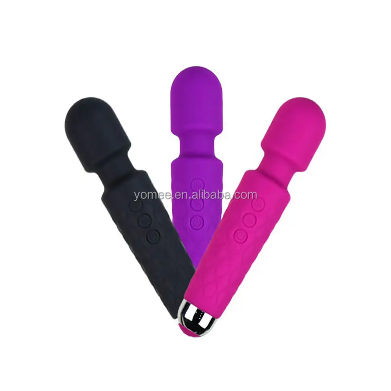 YUMY USB 20 modes 8 Speed Clit Clitoris Stimulation Adult Personal Silicone Wand Vibrator Sex Toy Massagers for Women