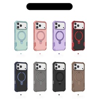 Coque de protection antichute de qualité militaire avec support magnétique pour iPhone 18 Pro, compatible avec les coques de téléphone iPhone 17, 16, 15, 14