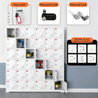 Armoire de charge pour outils électriques de chantier, Boîte de charge pour talkie-walkie, Armoire de stockage et de charge, Boîte de charge centralisée