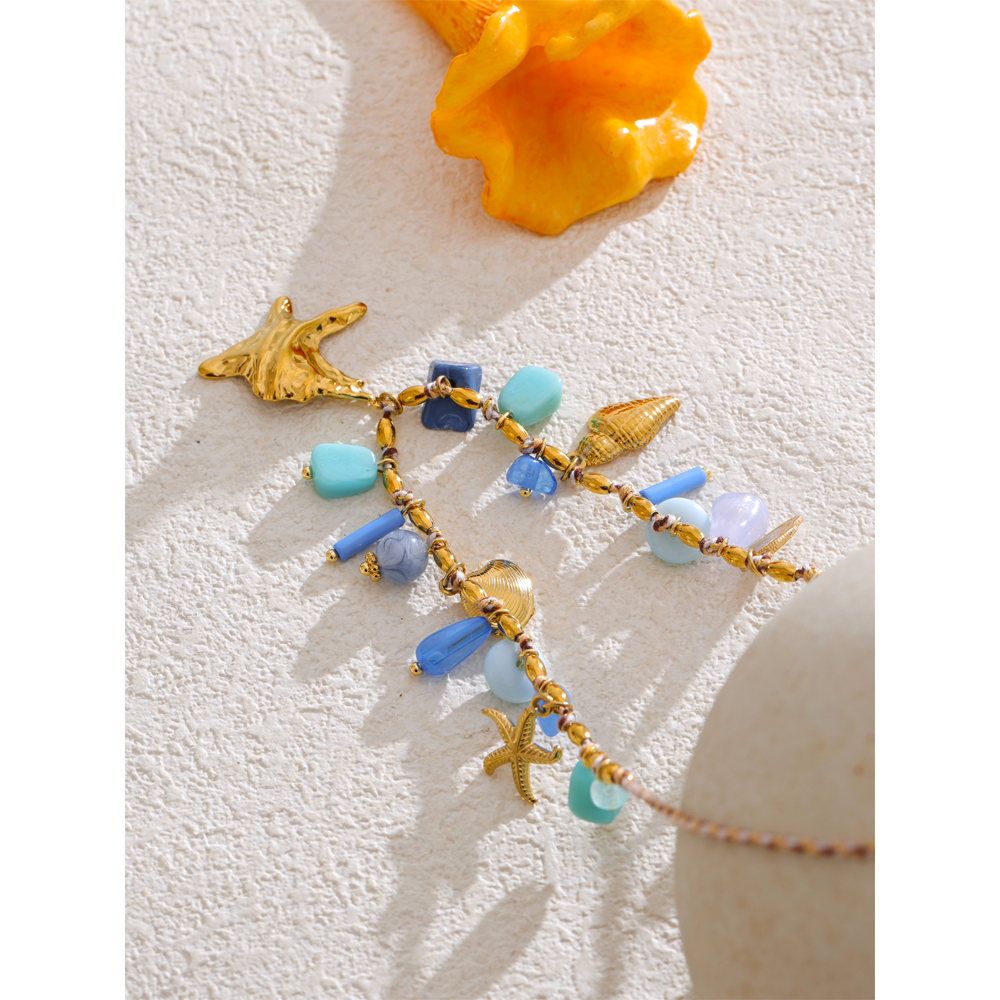 チャーム yuu Cute Lemon Charm Bracelet Summer Fruit Bright Yellow Enamel