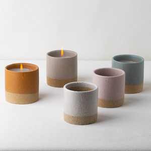YUANWANG Pot Bougie Kerzenglas Home Decor Candle Jars Ceramic Matte Containers For Candles Empty Candle Jars